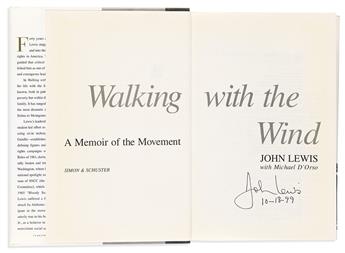 (CIVIL RIGHTS.) Two books, each Signed and dated, on the half-title: Rosa Parks. My Story * John Lewis. Walking with the Wind.